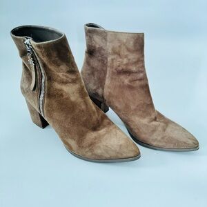 Taupe suede Michael Kors booties